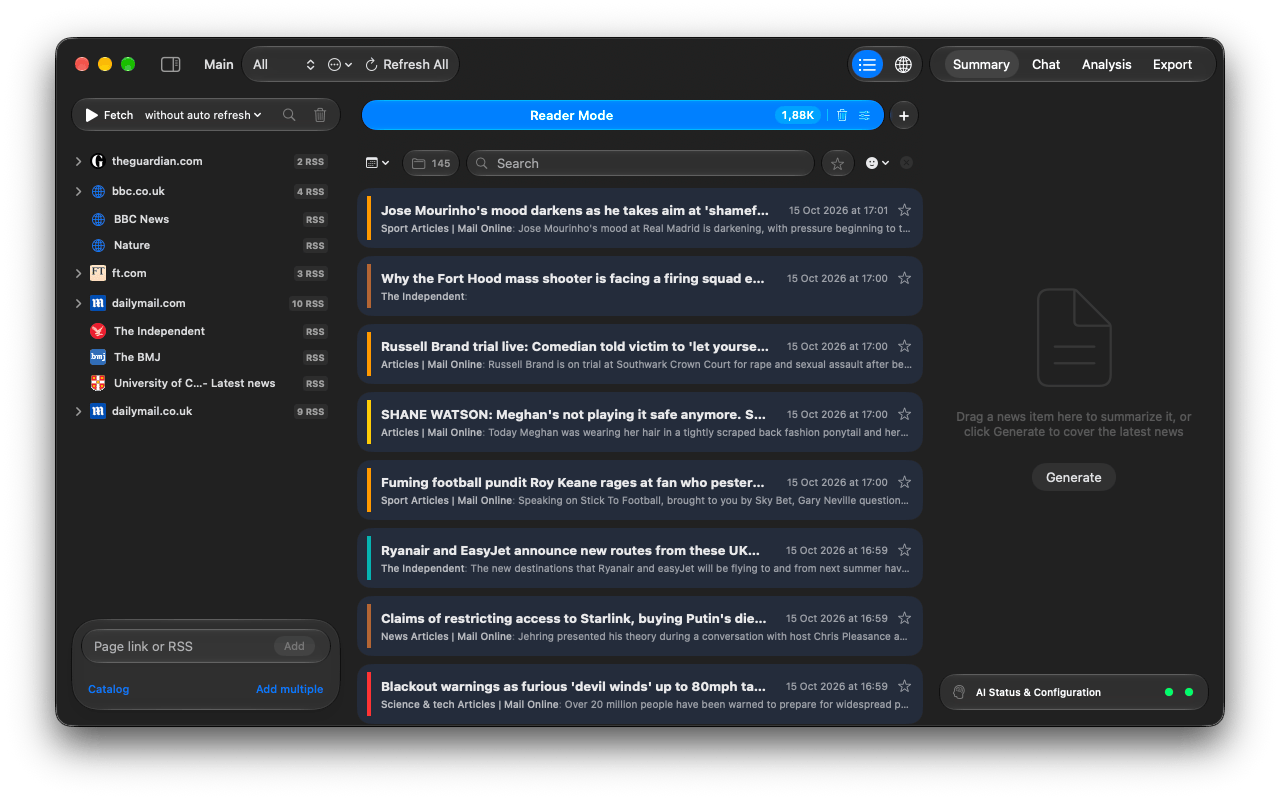 InfoBubble main window